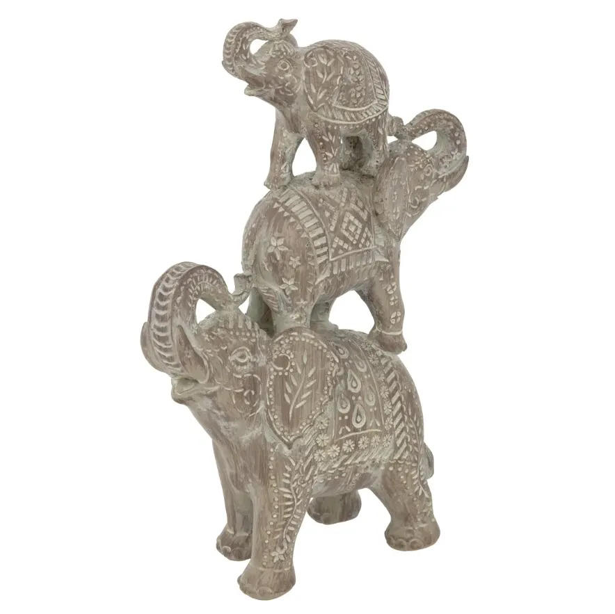 Dekor.figura-slonovi 31.5x18x6cm Atmosphera