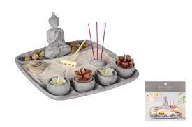 Dek.set svijeće+mirisni štapići Zen Garden Atmosphera C. Dinterieur