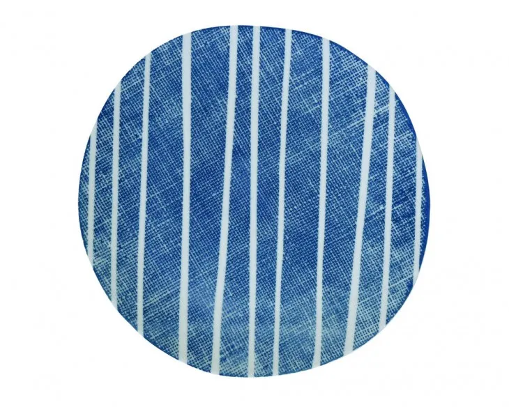 Dezertni tanjir Blue Breeze fi 21cm plavo-bele pruge Easy Life