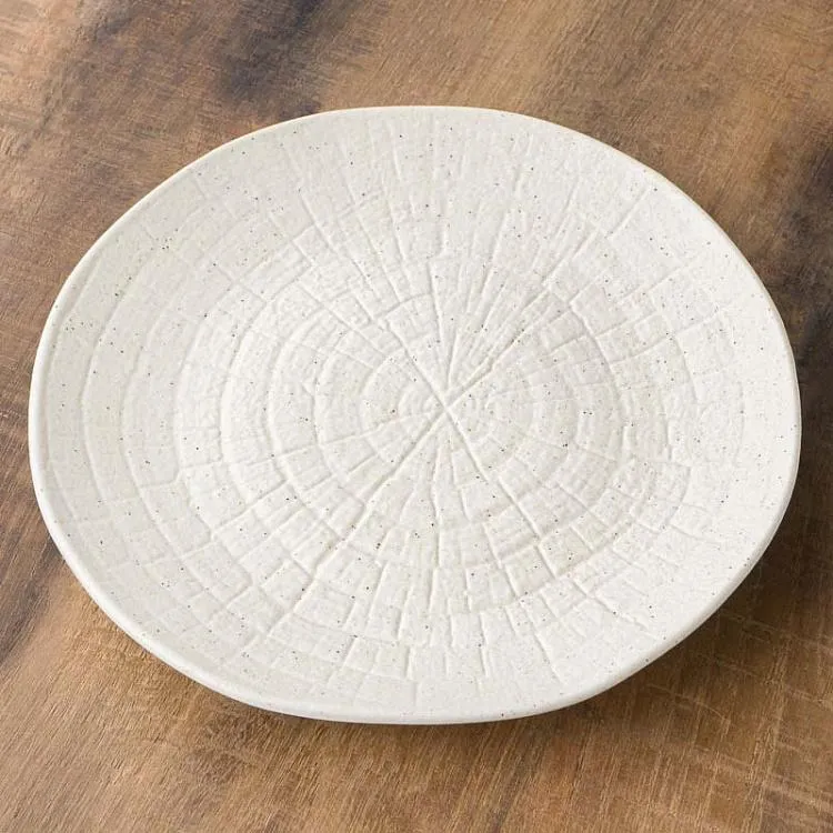 Dezertni tanjir Vulcania Salento fi 21cm bež Tognana