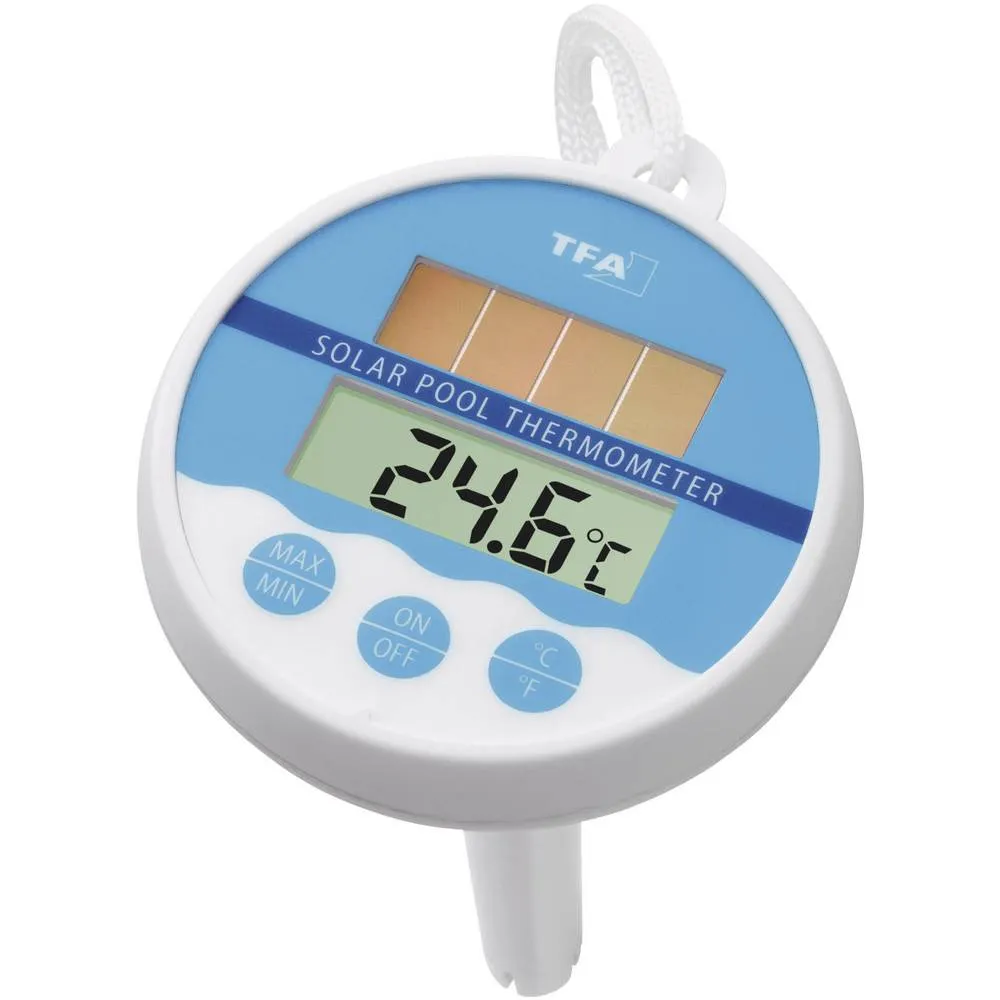 Digit. termometar solarni za bazene -20 do +50step.C plavo-beli TFA