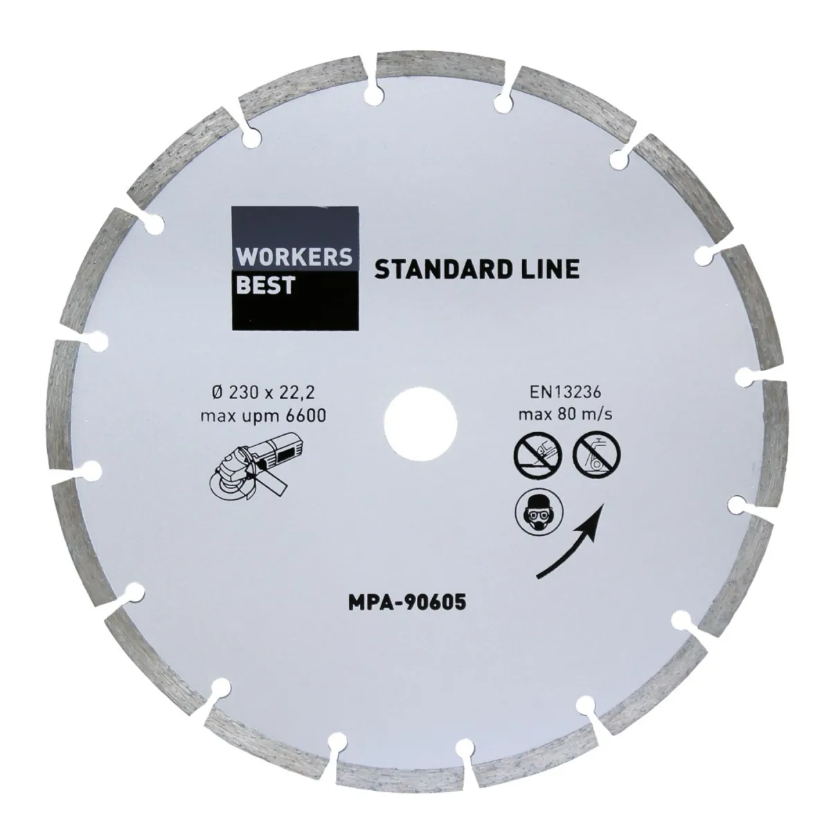 Dij. rezna ploča segmentna fi 230mm Standard W.best