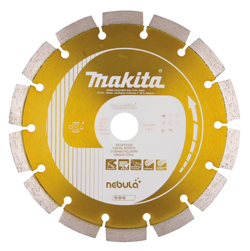 Dijamantski rezni disk 180x22.23mm segment 10mm Makita