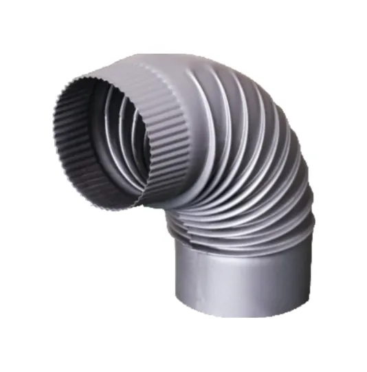 Dimno koleno fi 120mm farbano sivo Žemini