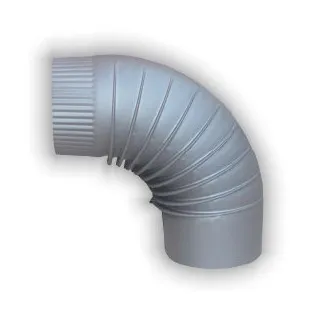 Dimno koleno fi 150mm farbano sivo Žemini