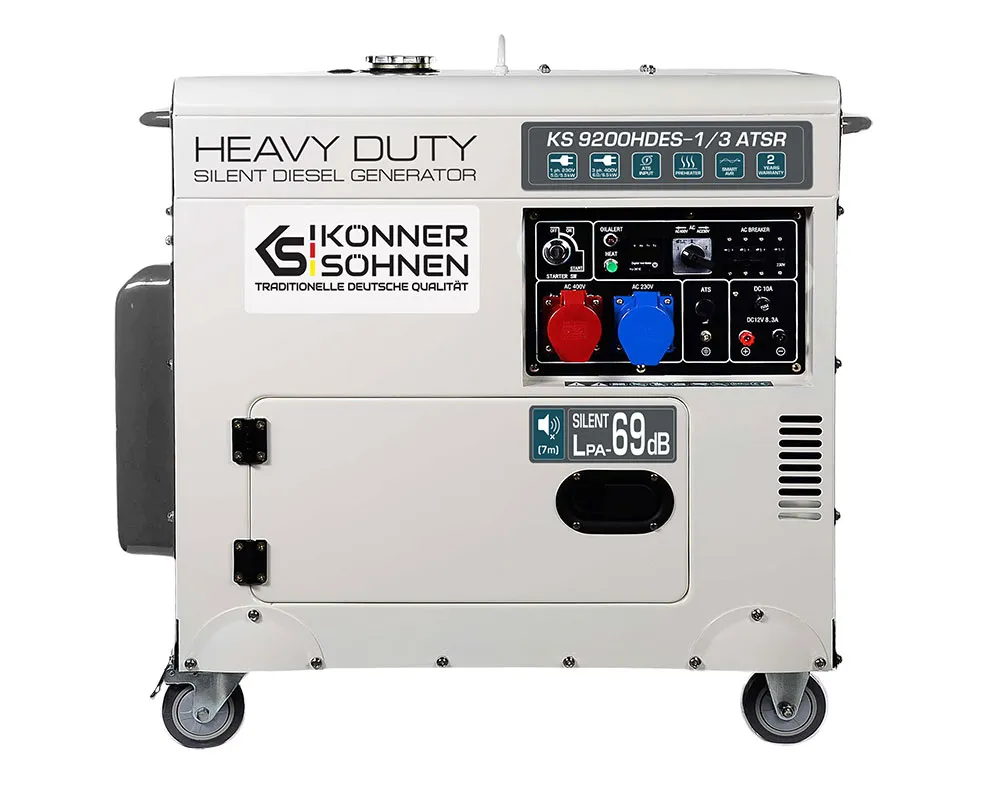 Dizel generator KS9200HDES-1/3 ATSR maks. 6.5/7.5kW rad.snaga 6.5kW K&S