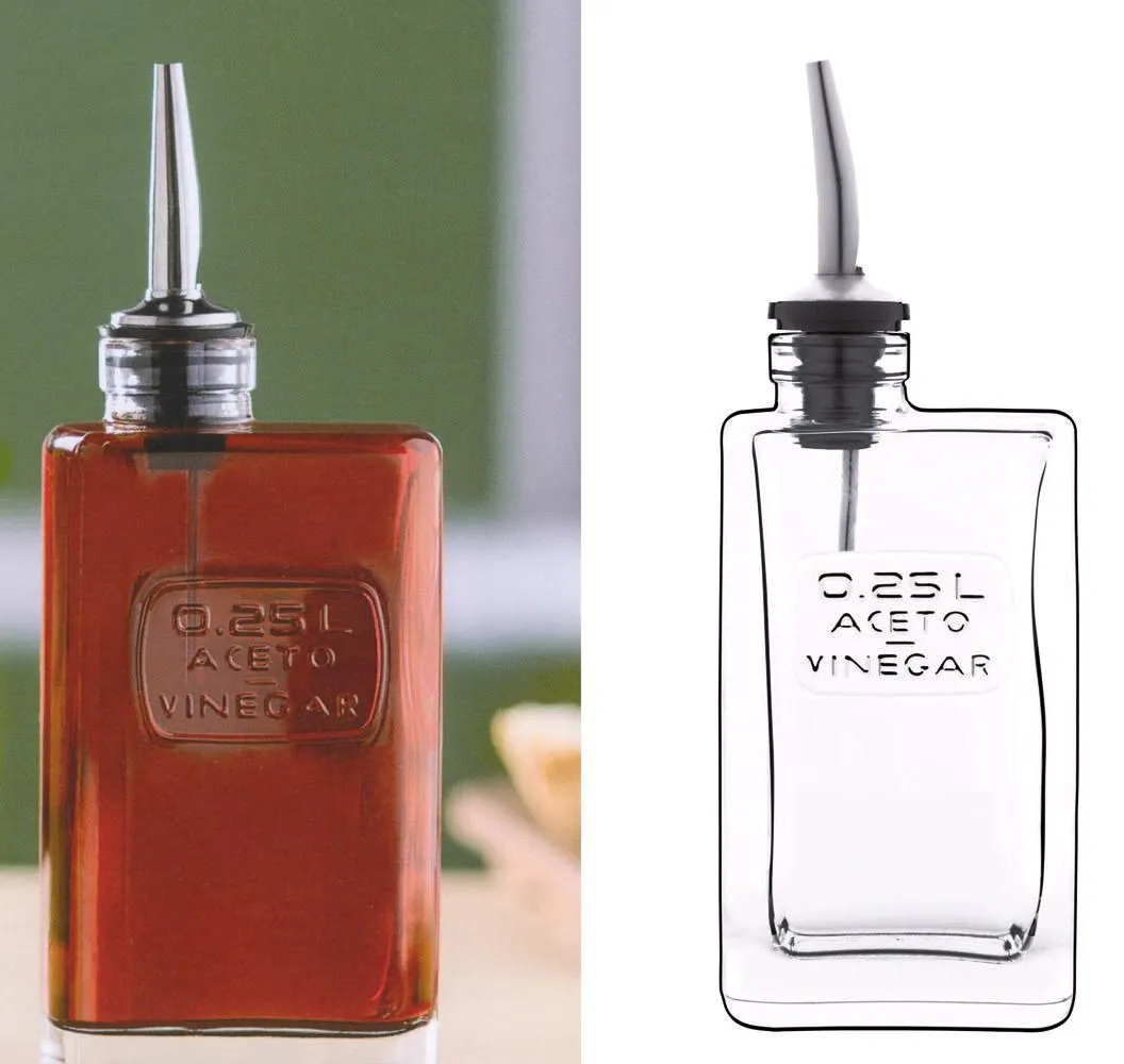 Doza za sirće Optima 0.25l 7.5x5x19.8cm Bormioli