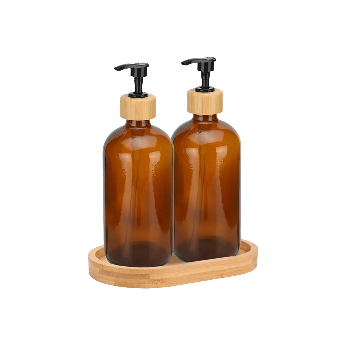 Dozer za tečni sapun Bamboo Essentials 500ml 2/1 u držaču Estia