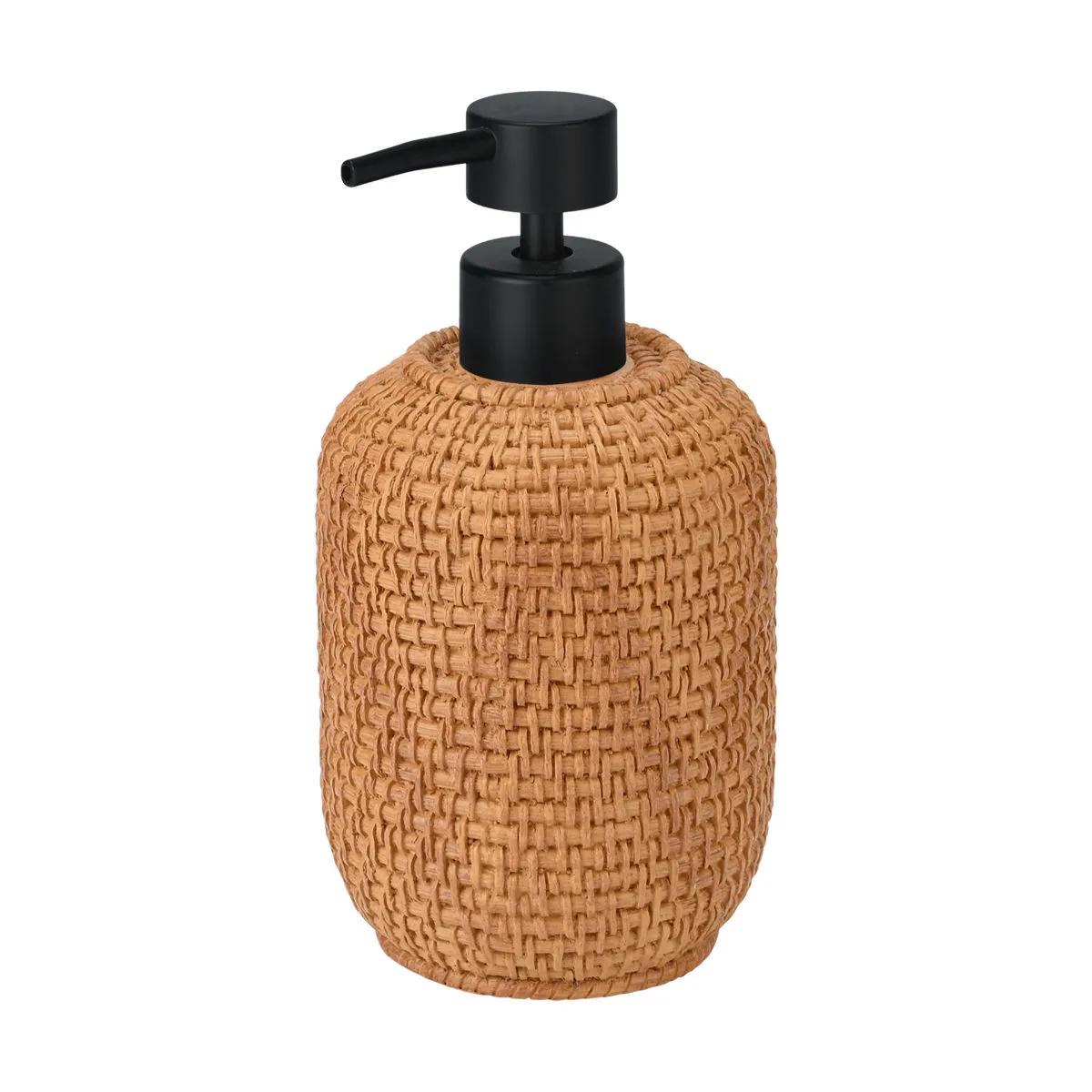 Dozer za tečni sapun Rope 340ml fi 8x16cm braon/crni Estia