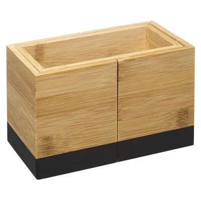 Držač kuhinskog pribora Modern 18x10x12cm bambus/crni 5five