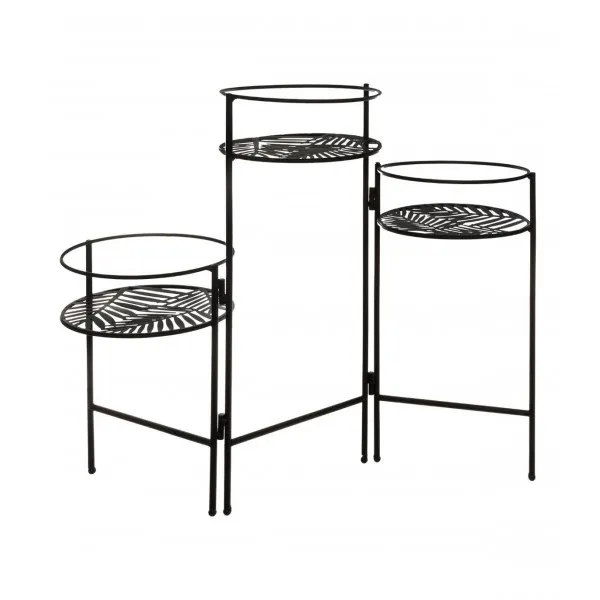 Držač za 3 saksije 66x22x49cm sort Atmosphera Createur Dinterieur