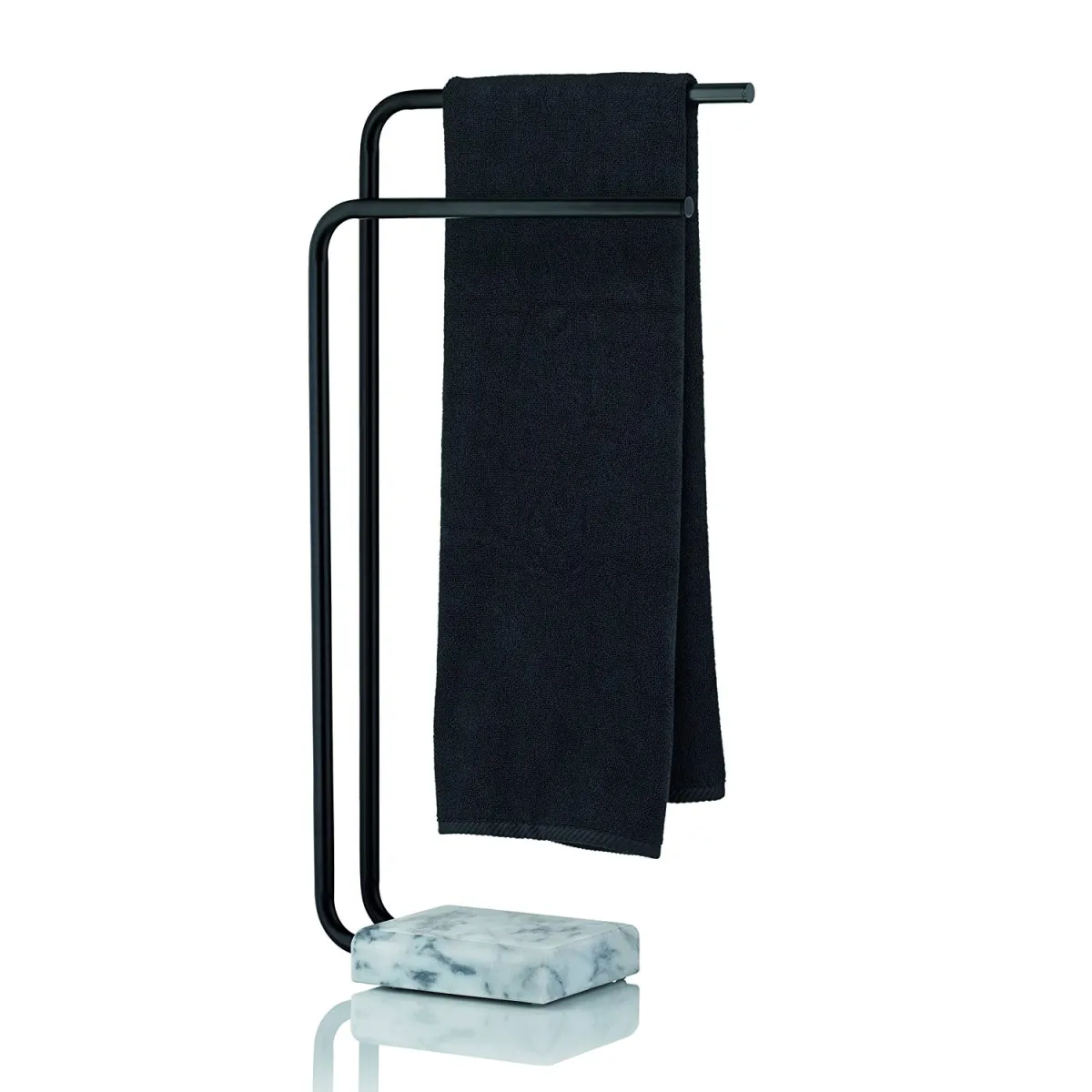 Držač za peškire Varda 27.5x17.5x82cm crno-beli Kela