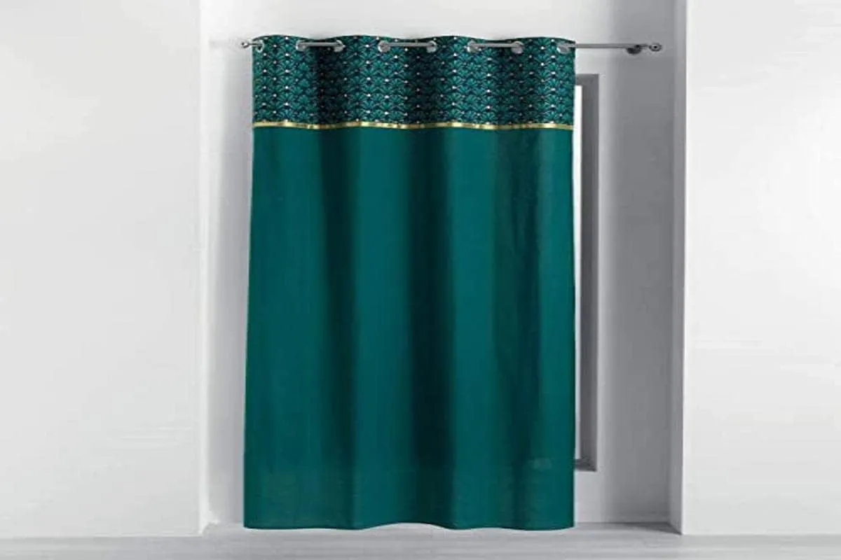 Draperija 140x240cm sa otvor. za garniš. petrol. zelena D. d Interieur