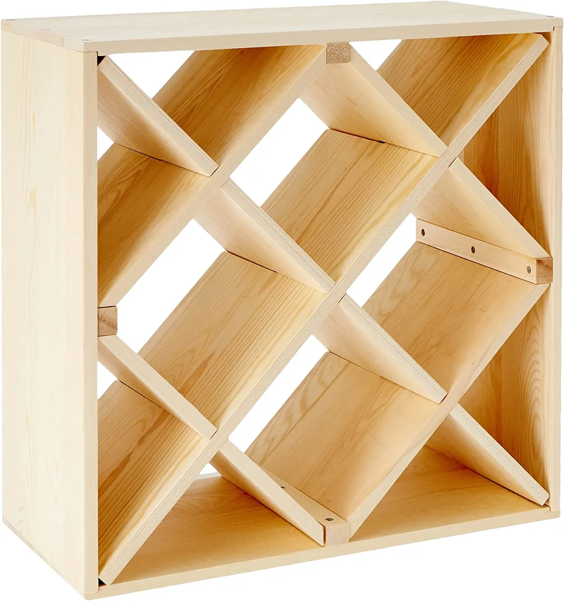 Drvena polica za vino 52x25x52cm Zeller