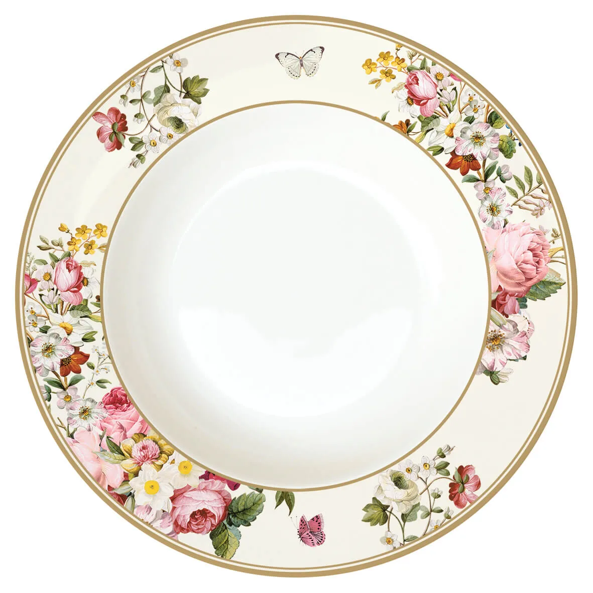 Duboki tanjir fi 22.5cm art. 1360 Blooming Opulence krem