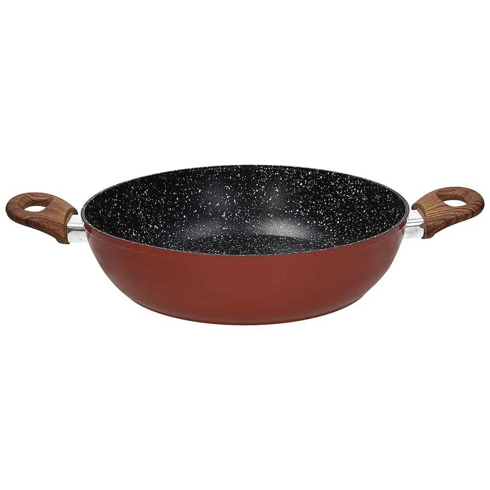 Duboki tiganj Rustic Stone fi 28cm sa dve ručke sivi Tognana