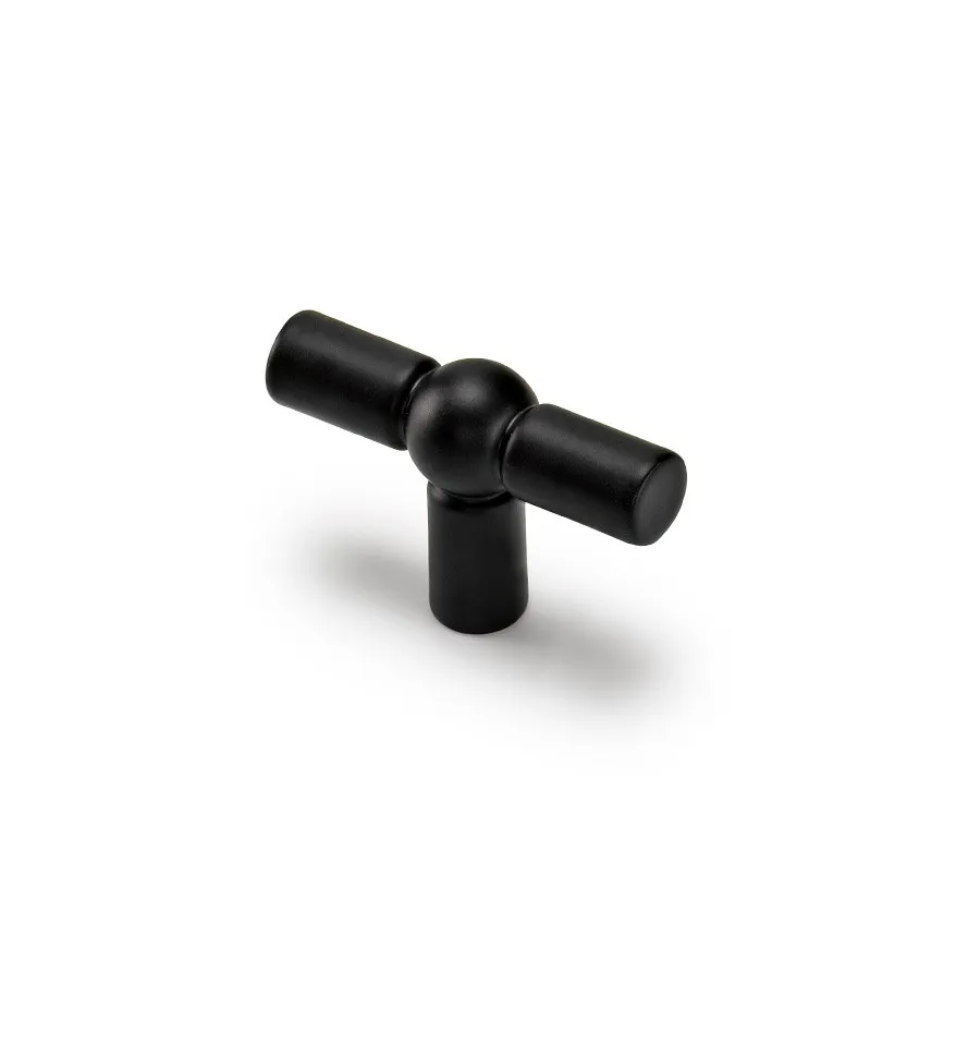 Dugme za nameštaj SPHERES 46x30mm mat crno Estamp