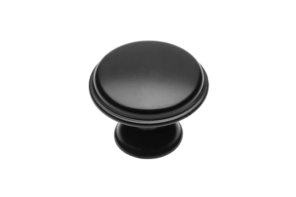 Dugme za namještaj CENTO fi 28mm crno mat GTV