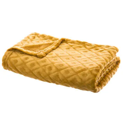 Ćebe flanelsko 125x150cm oker Atmosphera Createur Dinterieur