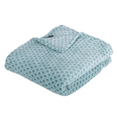 Ćebe flanelsko 125x150cm plavo-belo Atmosphera C. Dinterieur