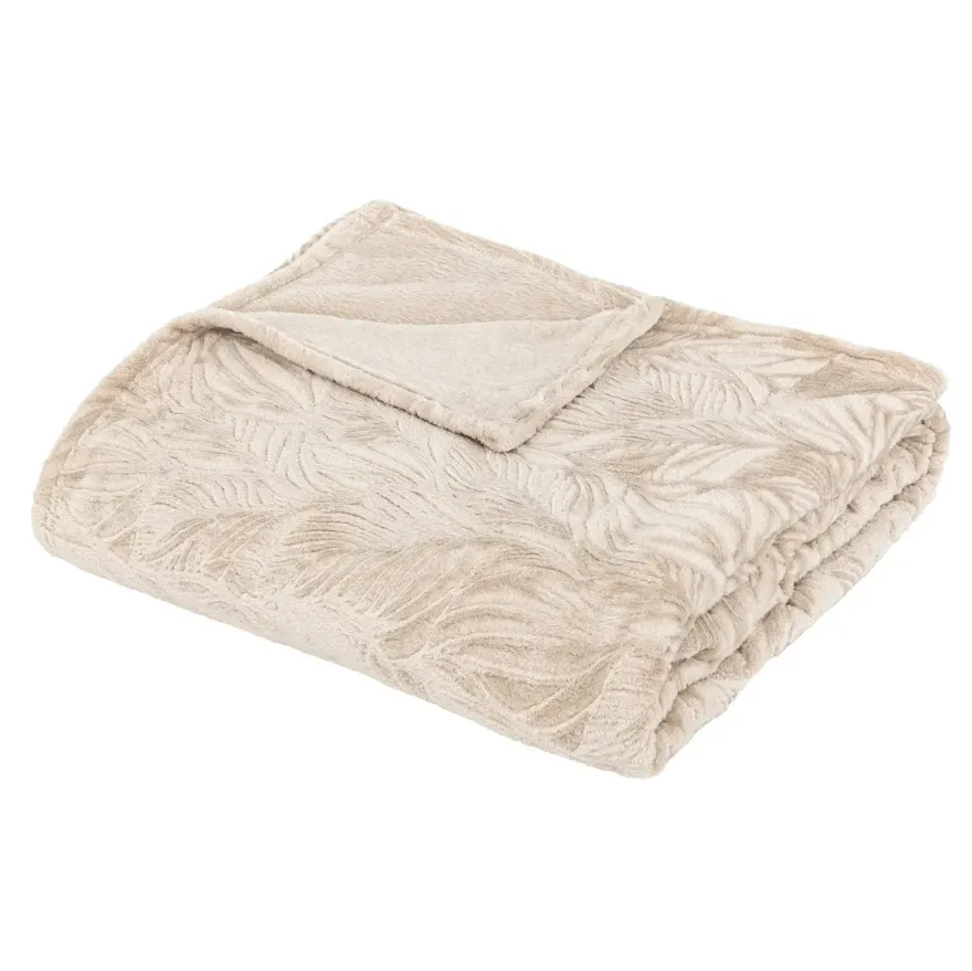 Ćebe flanelsko 180x230cm bež Atmosphera C. Dinterieur