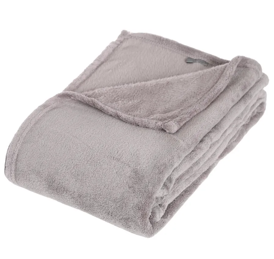 Ćebe microfiber 125x150cm sivo Atmosphera C.Dinterieur