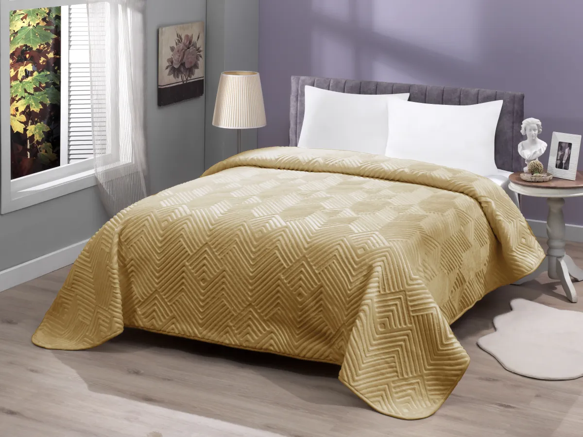 Ćebe Prime 555 za jedan krevet 150x220cm žuto Mink