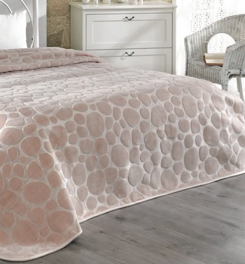 Ćebe Sense 518 za jedan krevet 160x220cm boja slonovače Mink