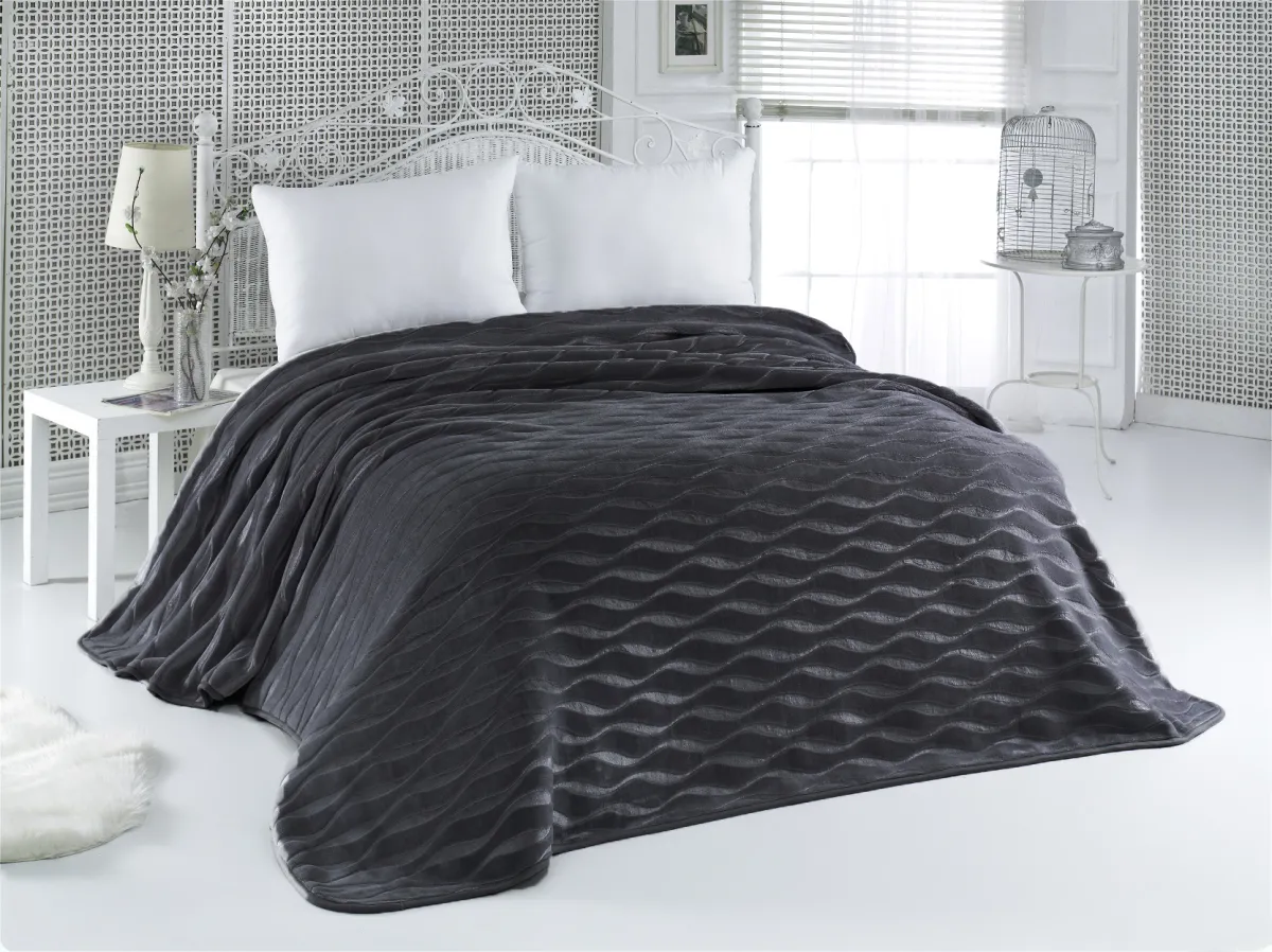 Ćebe Sense 521 za franc. krevet 220x240cm antracit