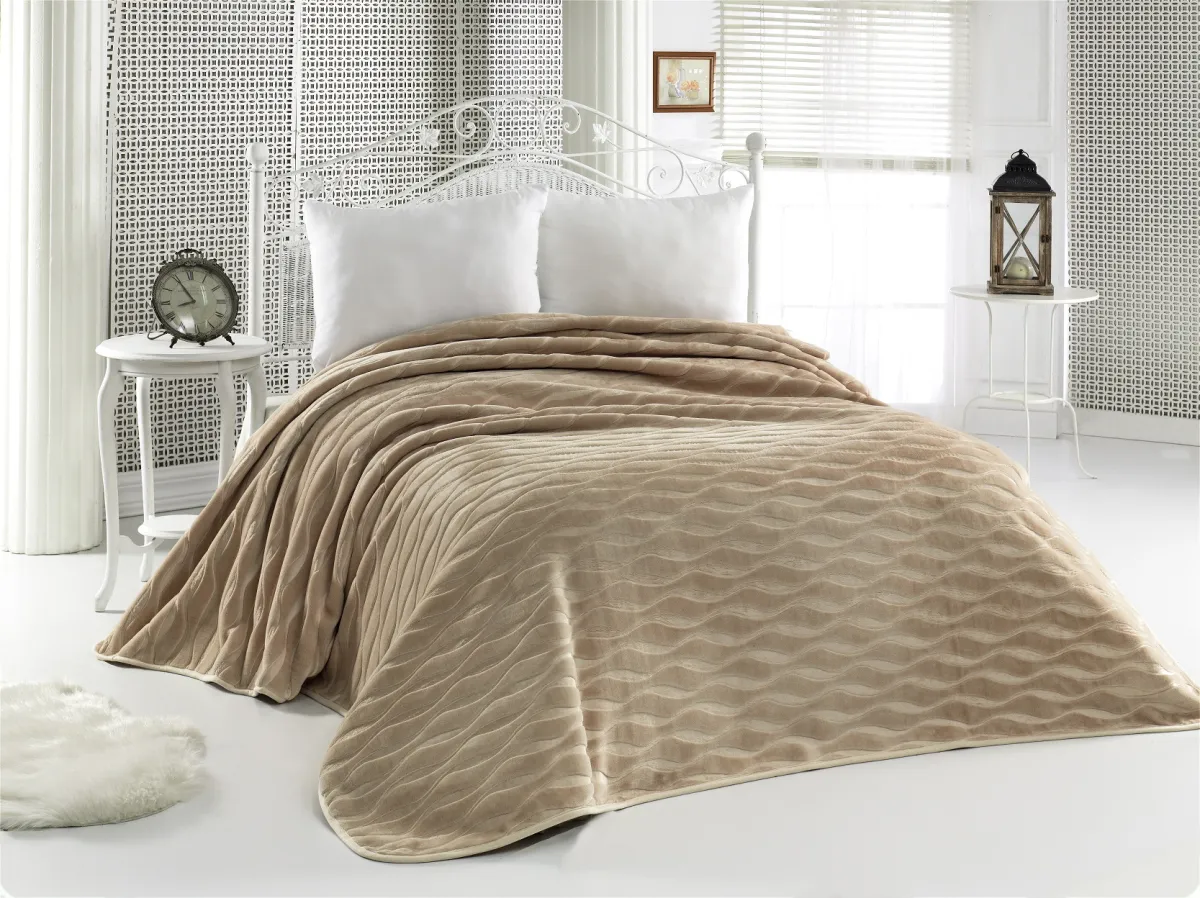 Ćebe Sense 521 za jedan krevet 160x220cm kapućino