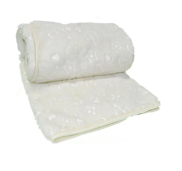 Ćebe za bebe Emboss 100x120cm belo Cottonbox