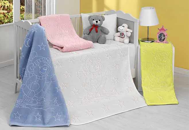 Ćebe za bebe Sense 100x120cm 509 plavo jednobojno Mink