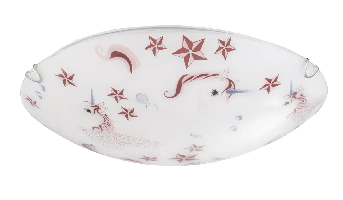 ečija plafonjerka Natalie 2xE27 maks. 60W fi 40cm belo-roze Globo