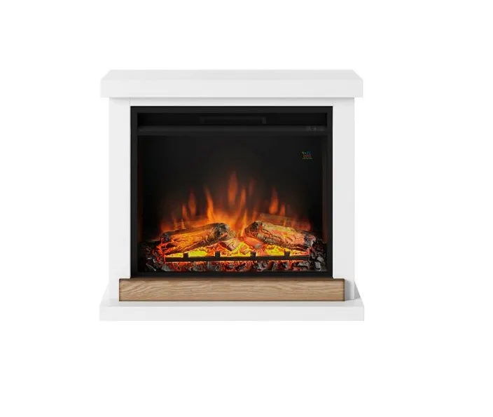 Električni ugradni kamin 1260-1500W + okvir Hagen beli Tagu