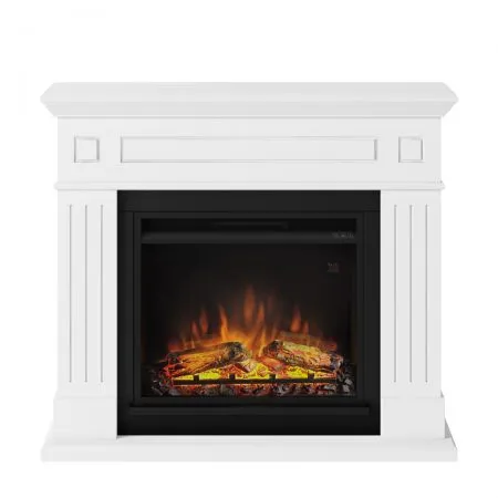 Električni ugradni kamin 1260-1500W + okvir Larsen beli Tagu