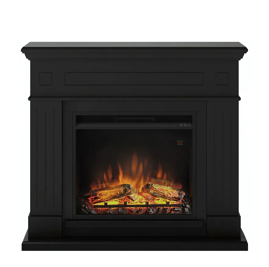 Električni ugradni kamin 1260-1500W + okvir Larsen crni Tagu