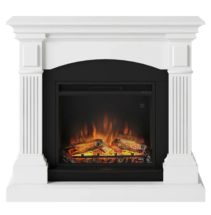 Električni ugradni kamin 1260-1500W + okvir Magna beli Tagu
