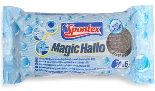 Čelična vuna Magic Hallo sa deterdžentom 10g 6/1 Spontex