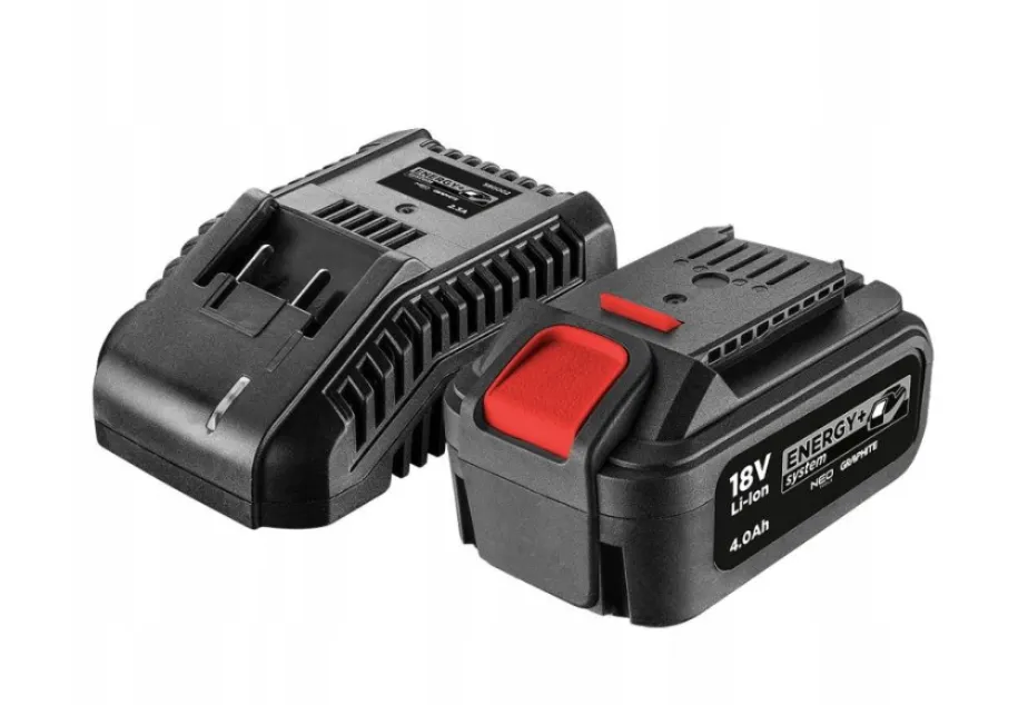 Energy+ startni set 18V punjač 2.3A+baterija 4.0Ah Graphite