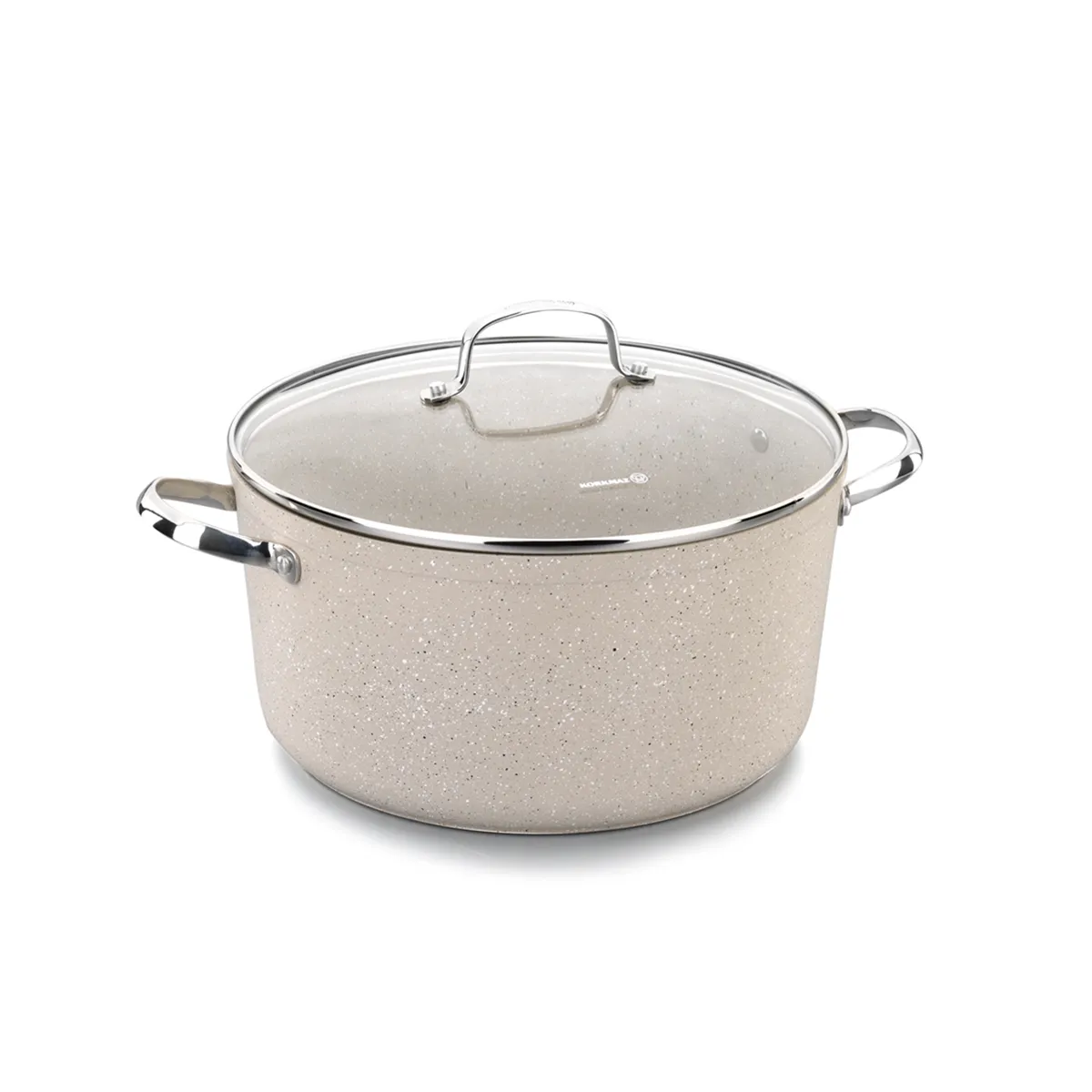 Šerpa 5l Granita fi 24x12.5cm sa staklenim poklopcem Korkmaz
