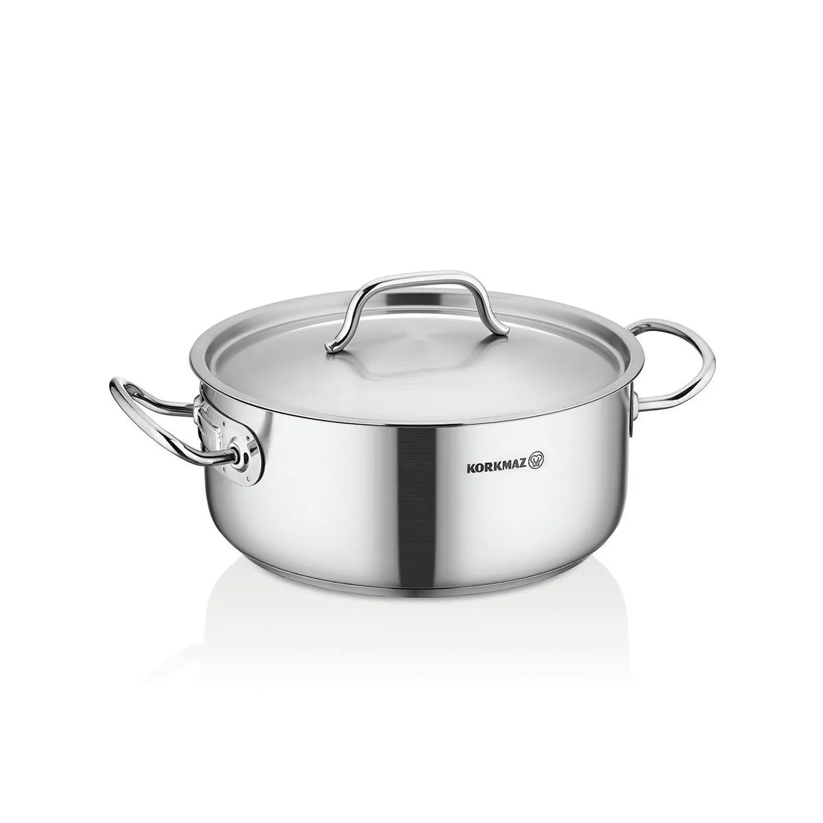 Šerpa plitka Proline Gastro 2.8l fi 20x9cm sa poklopcem Korkmaz