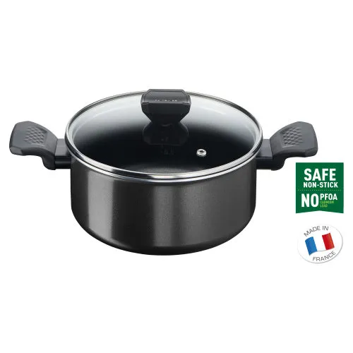 Šerpa Simply Clean fi 24cm sa staklenim poklopcem crna Tefal