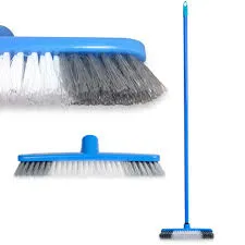 Četka za ribanje sa ručkom 120cm plava Spontex