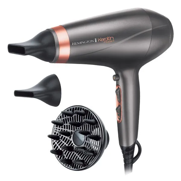 Fen za kosu Keratin Protect 1850-2200W sivi/bakar Remington