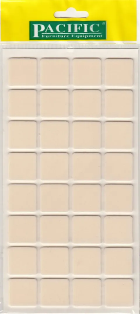 Filc za noge stola 25x25mm beli 32/1 Pacific