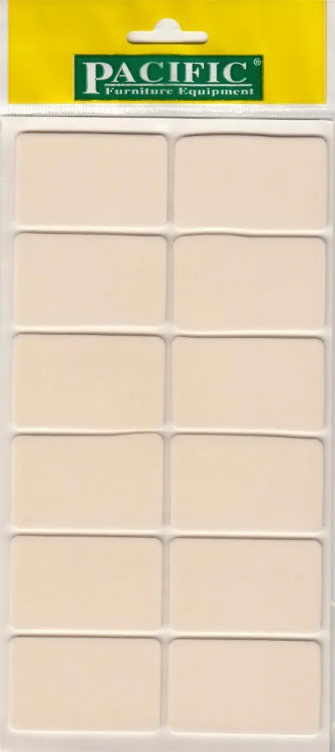 Filc za noge stola 40x40mm beli 10/1 Pacific