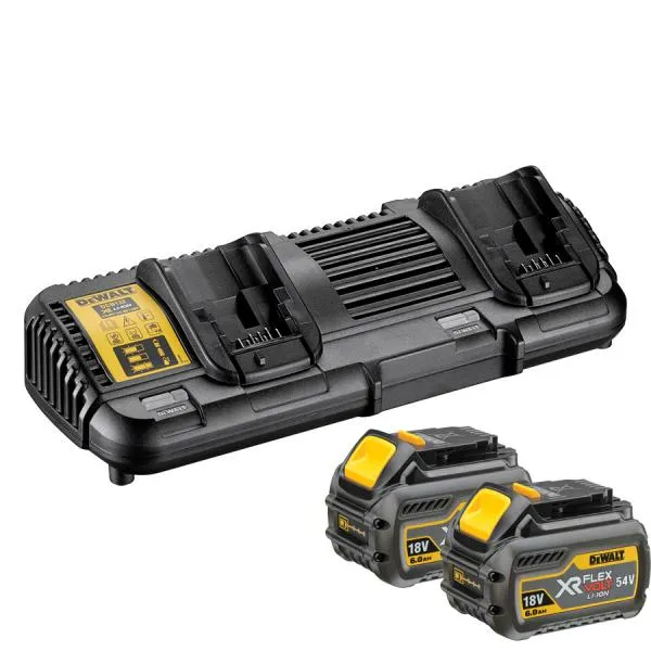 FLEX VOLT start set dual punjač DCB132 i 2 baterije 18V 6.0Ah