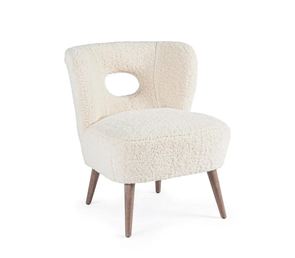 Fotelja Cortina 65x68x77cm krem Bizzotto
