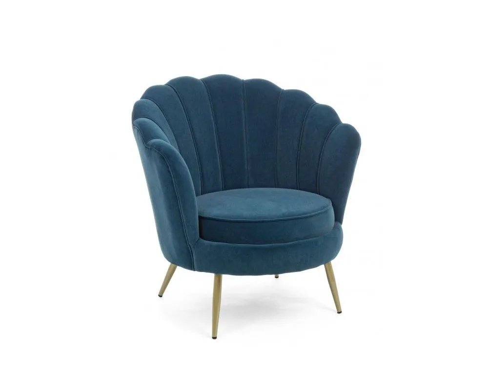 Fotelja Giliola 80x76x84x44.5cm plava Bizzotto