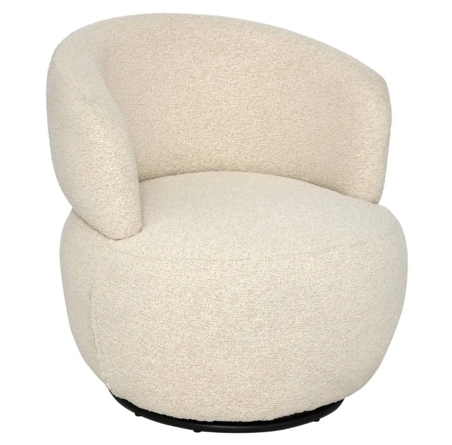 Fotelja Swivel 73.5x71.5x72.5cm bež Atmosphera C.Dinterieur